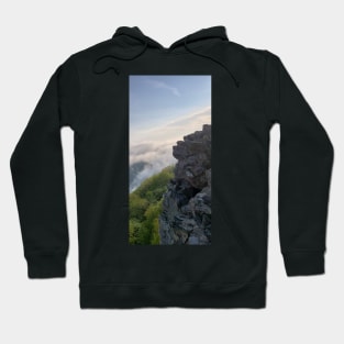 Misty Mountain Cliff in Appalachia Hoodie